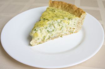 Творожно-сырный пирог с зеленью