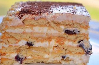 Бесподобный торт без выпечки с печеньем. Эта начинка вскружит тебе голову! Обожаю чернослив.