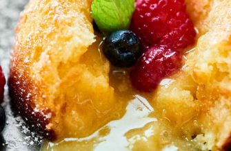 ШОКОЛАДНОЕ ЛИМОННОЕ ПИРОЖНОЕ «ЛАВА CAKE»