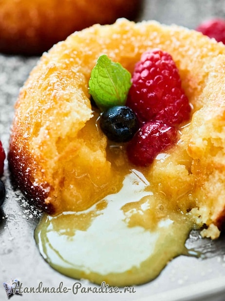ШОКОЛАДНОЕ ЛИМОННОЕ ПИРОЖНОЕ «ЛАВА CAKE»