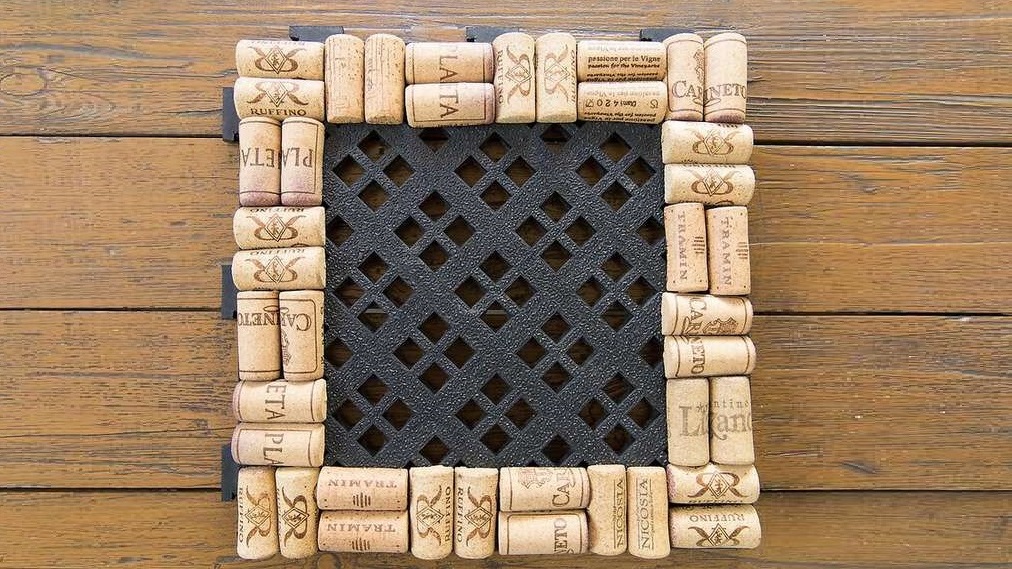 Handmade: коврик из винных пробок