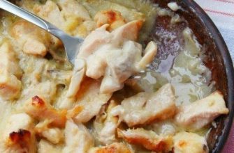 КУРИНАЯ ГРУДКА В СОУСЕ С ГРИБАМИ