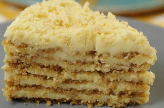 Потрясающий пломбирный торт без выпечки и печенья