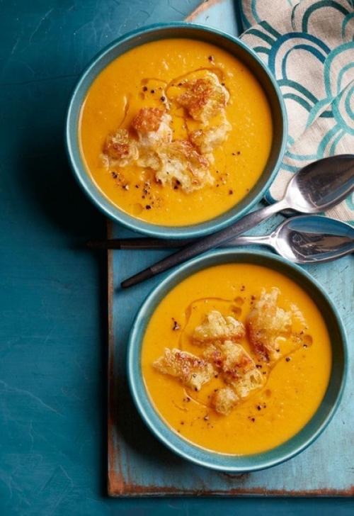 Сливочный тыквенный крем - суп всего 181 ккал на порцию!