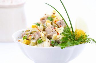 Салат Оливье с курицей