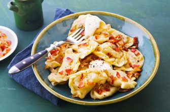 Вареники с картошкой и беконом
