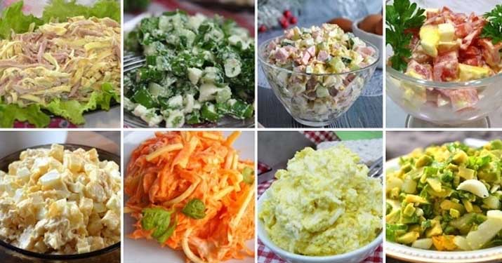 10 рецептов ярких яичных салатов на любой вкус