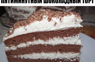 Пятиминутный шоколадный торт