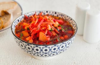 Борщ с фасолью
