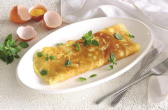 Французский омлет с сыром