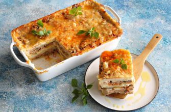 Лазанья со свининой и картофелем