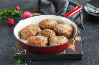 Классические котлеты с зеленью