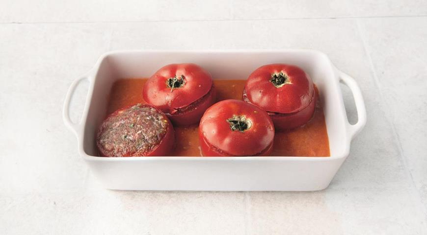 Фаршированные помидоры в духовке с мясным фаршем
