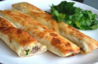 Вкусный лаваш с начинкой в духовке