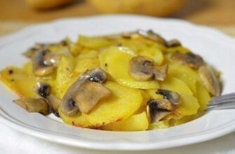 Новый вкусный рецепт приготовления картошки с грибами в сливках