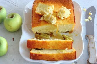 Творожная запеканка с яблоками