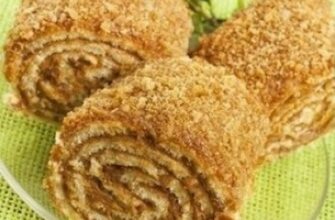 Очень вкусный и нежный рулет к чаю «Ореховый»