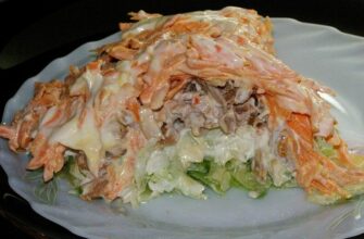 Вкусный новый салат «Мужской каприз»