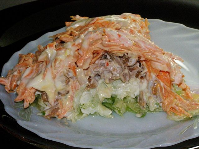 Вкусный новый салат «Мужской каприз»