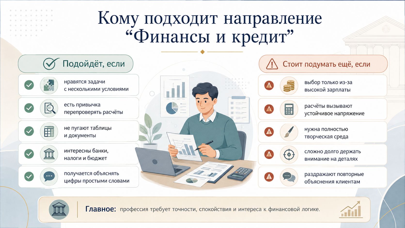Кому подходит специальность Финансы и кредит